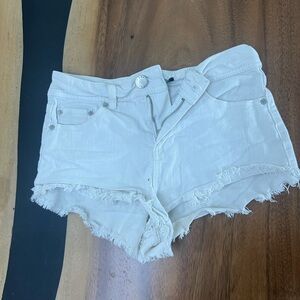 bomb boom jean shorts